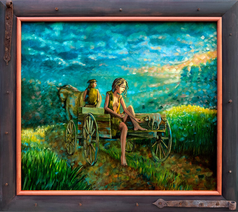 Dziewczyna Na Wozie 768x686